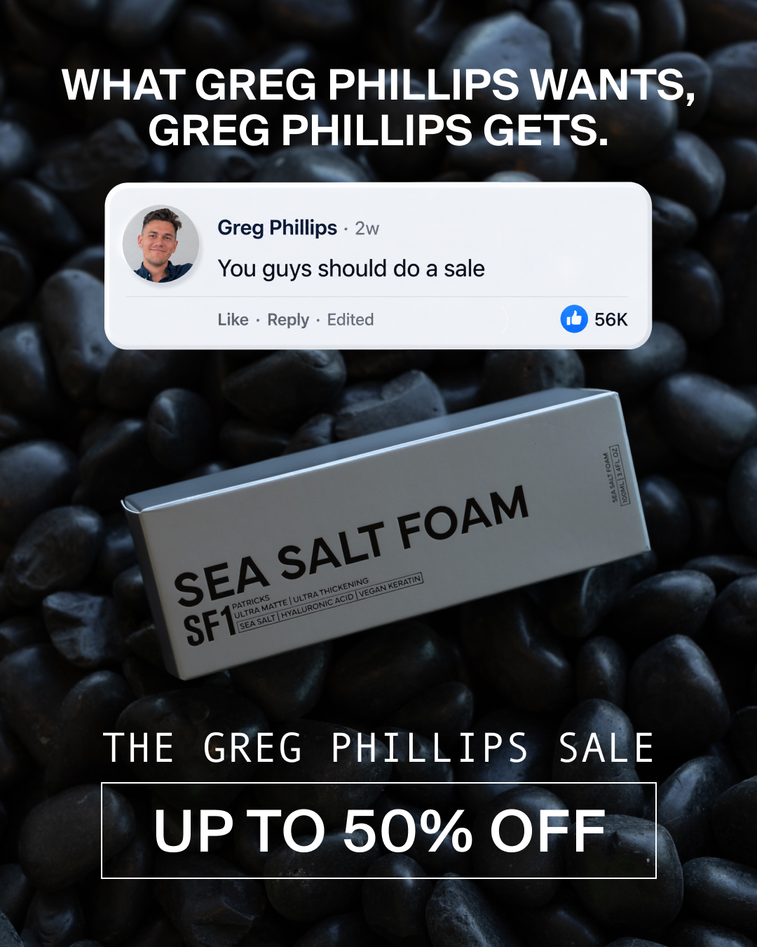 PATRICKS Facebook ad
