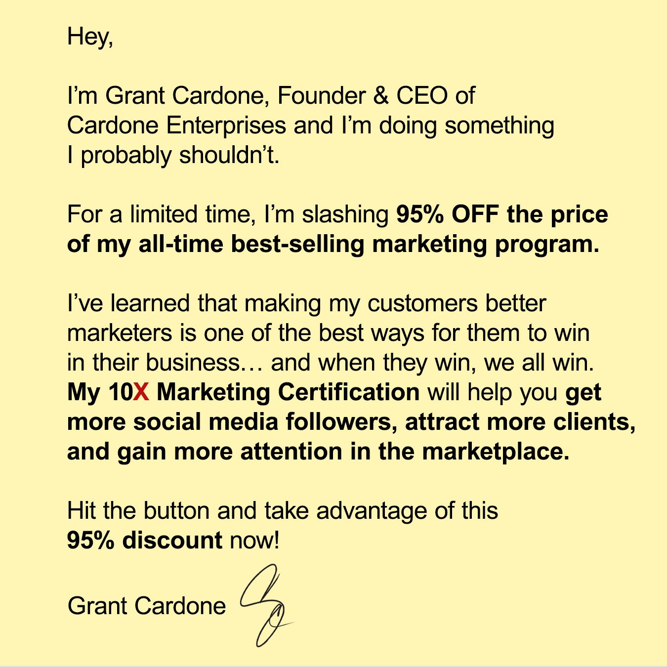 Grant Cardone Enterprises Facebook ad