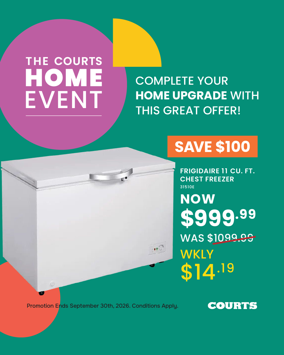 Courts Belize Facebook ad: Freezers - Cooling - Home Appliances - Products