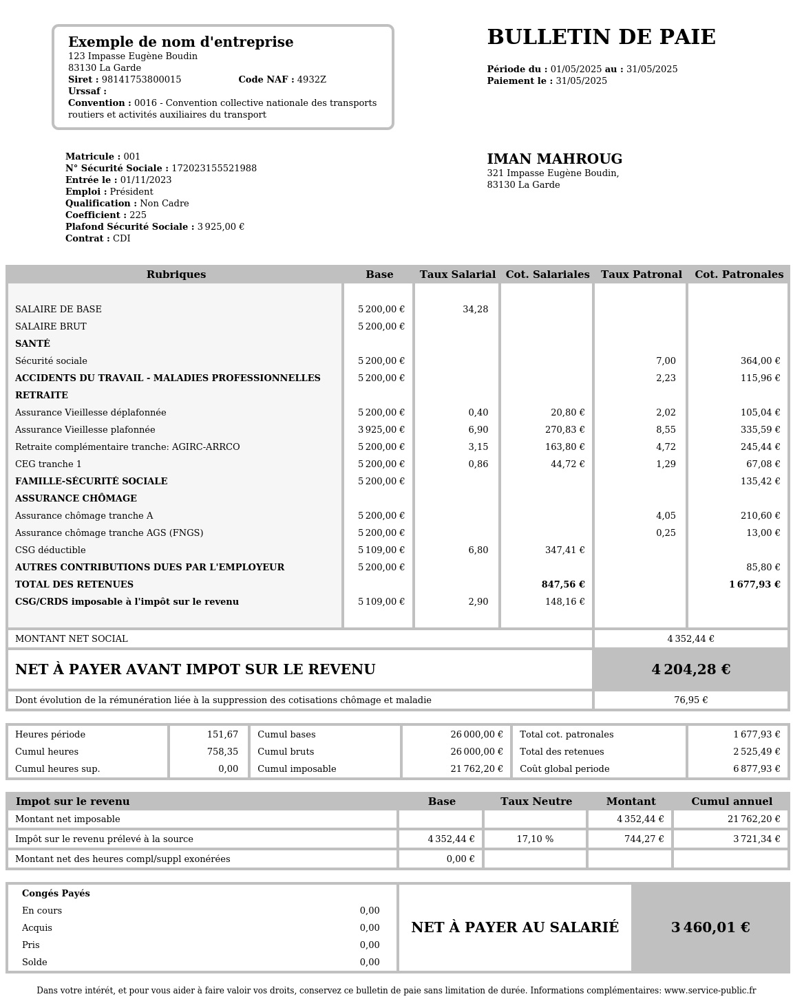 Fiche de paie Facebook ad: Générateur de Fiche de Paie en Ligne Gratuit & Conforme |…