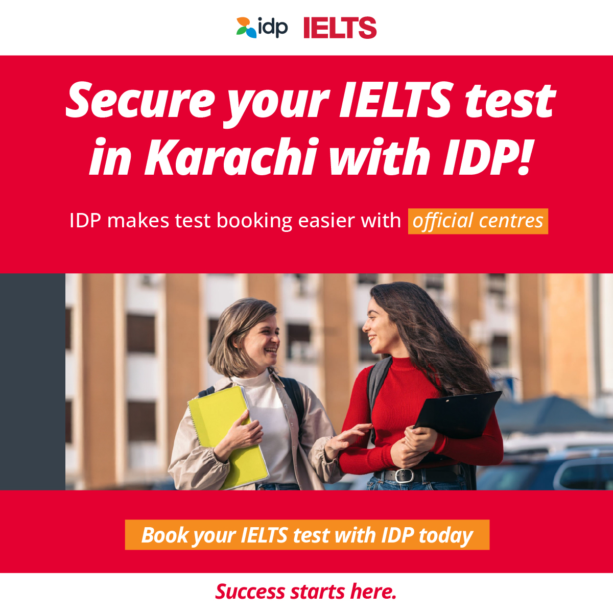 IELTS Essentials from IDP Facebook ad