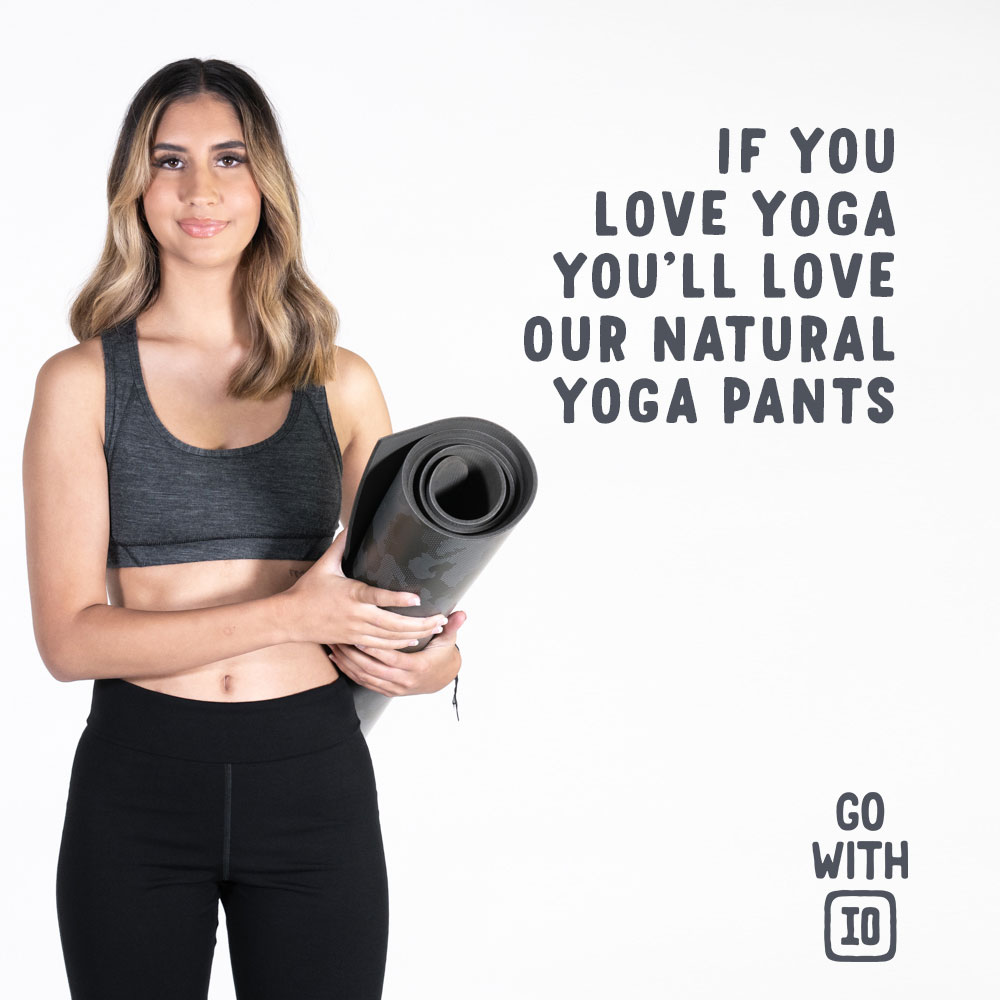 ioMerino Facebook ad: Your new favourite Yoga Pants.