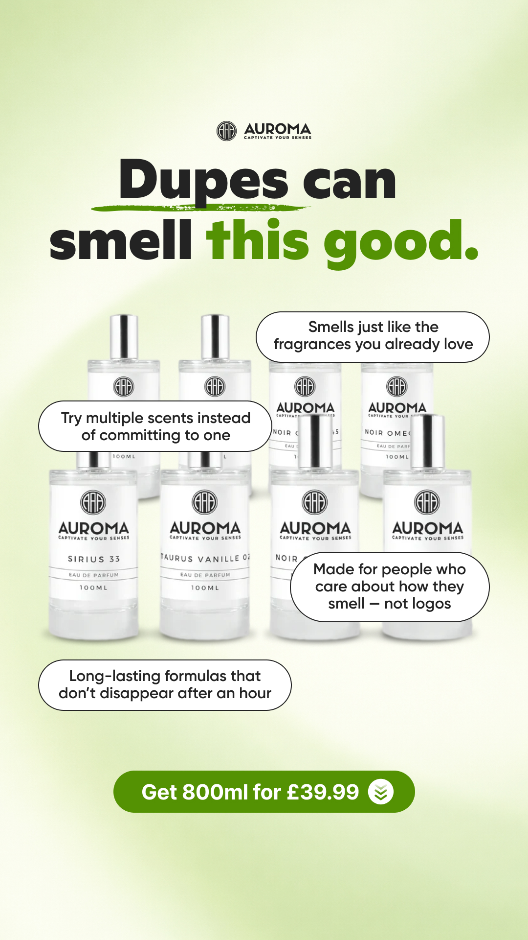 Auroma Fragrances Facebook ad