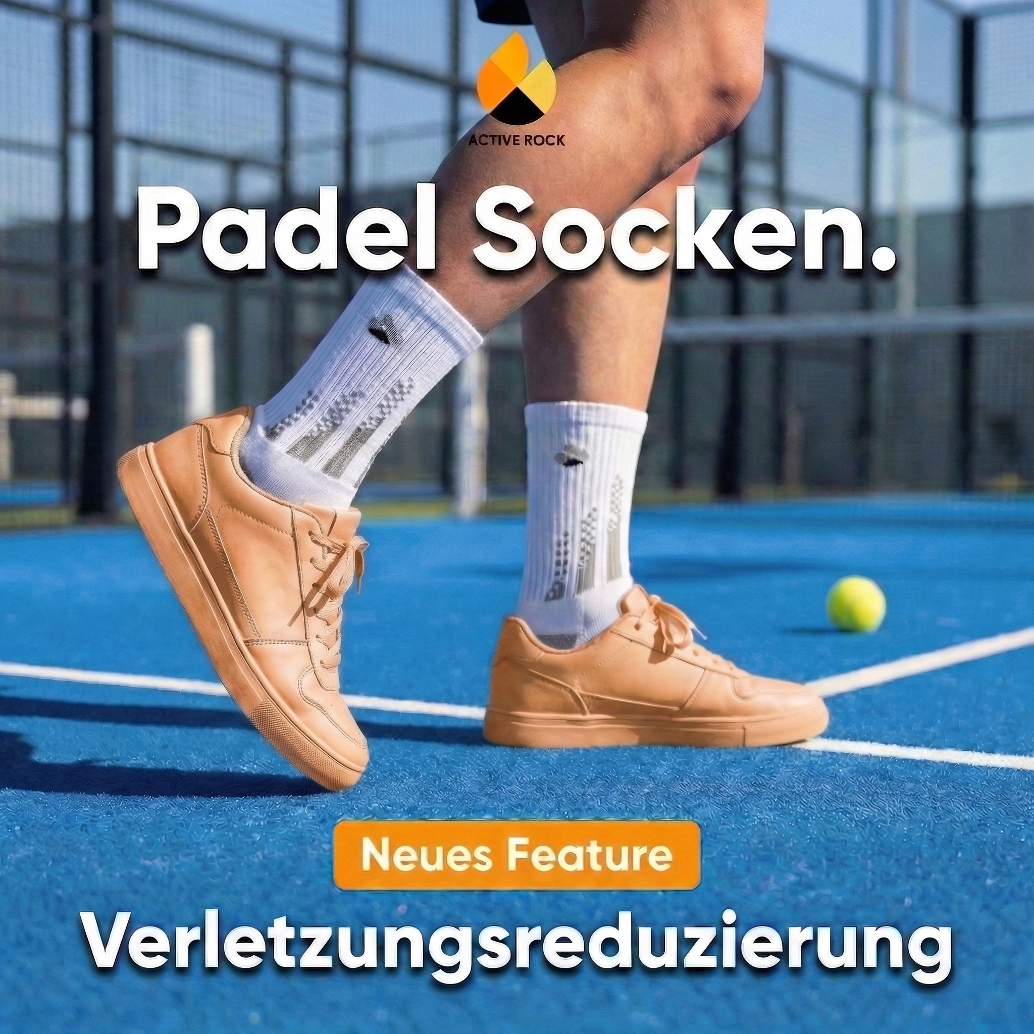 Active Rock Facebook ad: Nie wieder Blasen beim Padel
