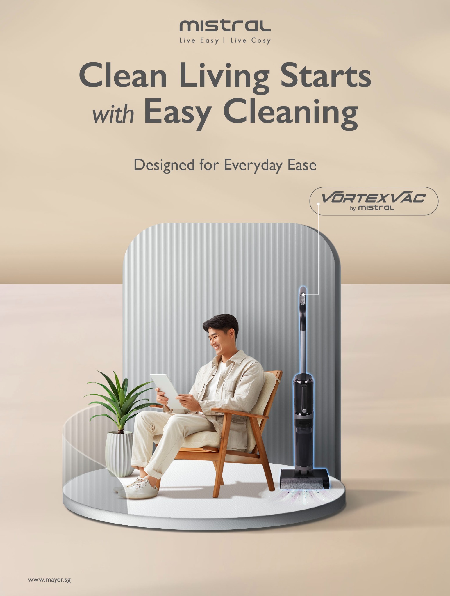 Mayer Singapore Facebook ad: Mistral is here!