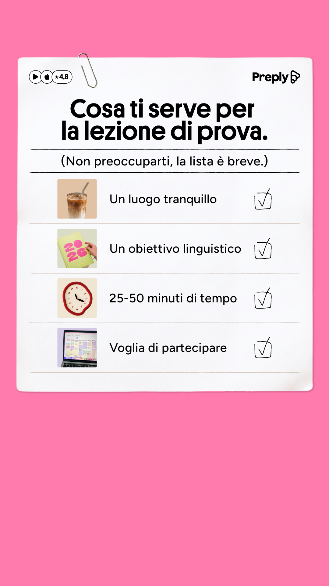 Preply Facebook ad