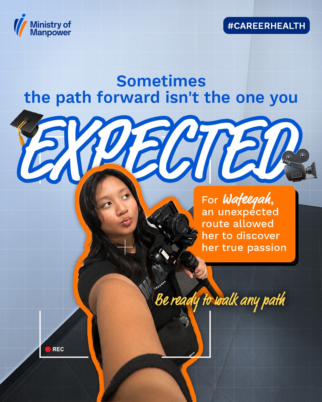 Singapore Ministry of Manpower Facebook ad: Your graduation certificate is just the beginning.