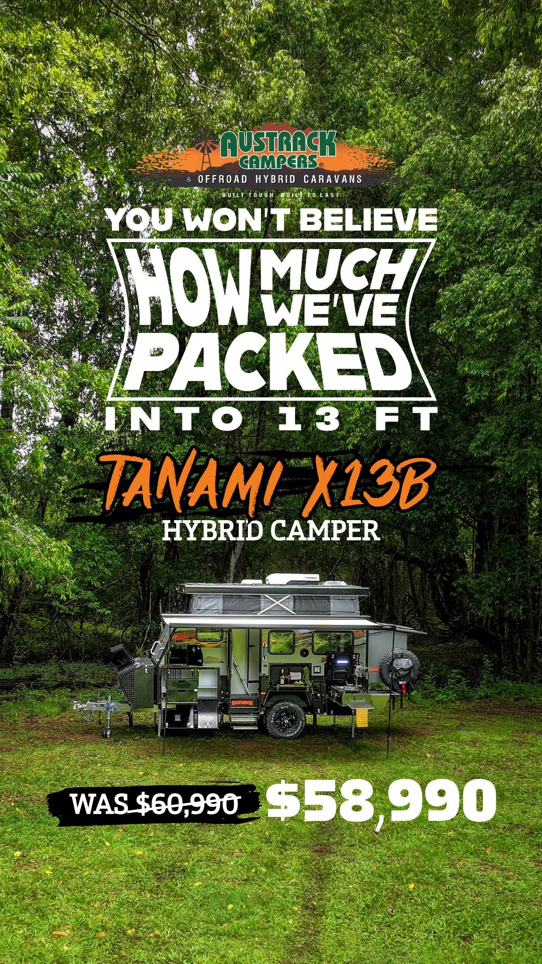 Austrack Campers Facebook ad