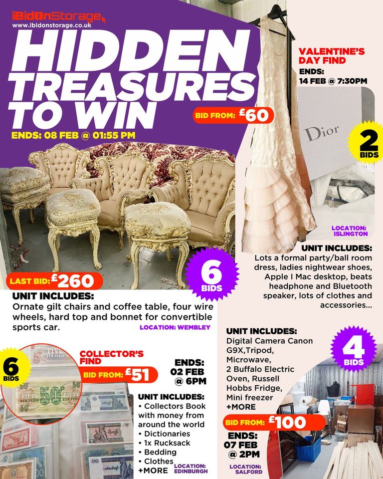 I Bid On Storage UK Facebook ad: Storage Wars UK - We have 100+ LIVE…