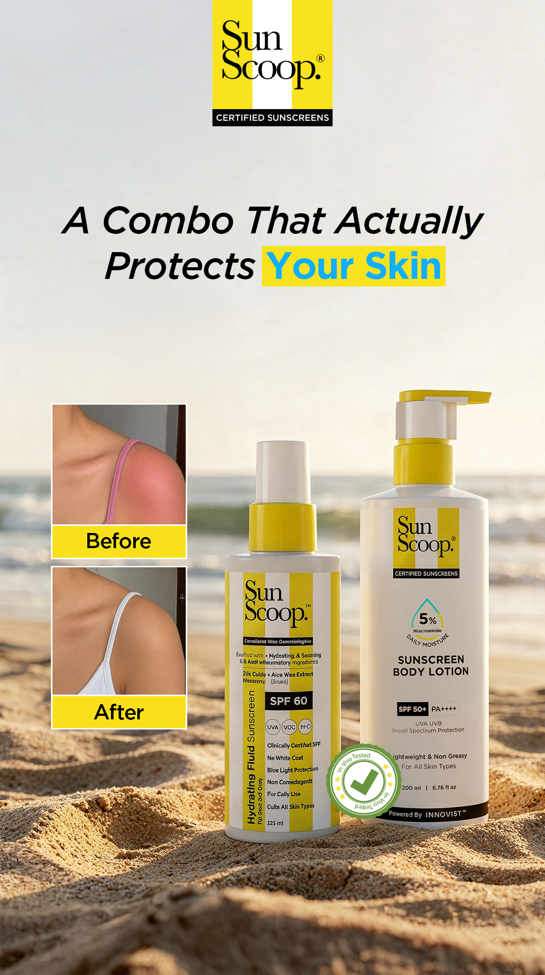 Sunscoop SPF Facebook ad
