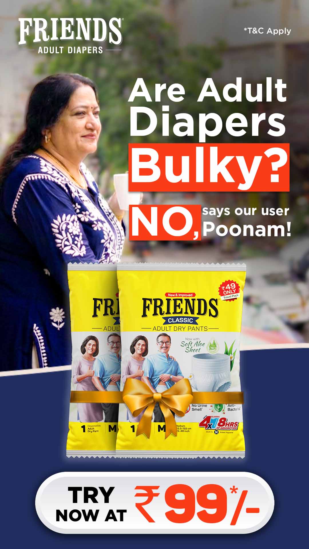 Friends Diaper Facebook ad