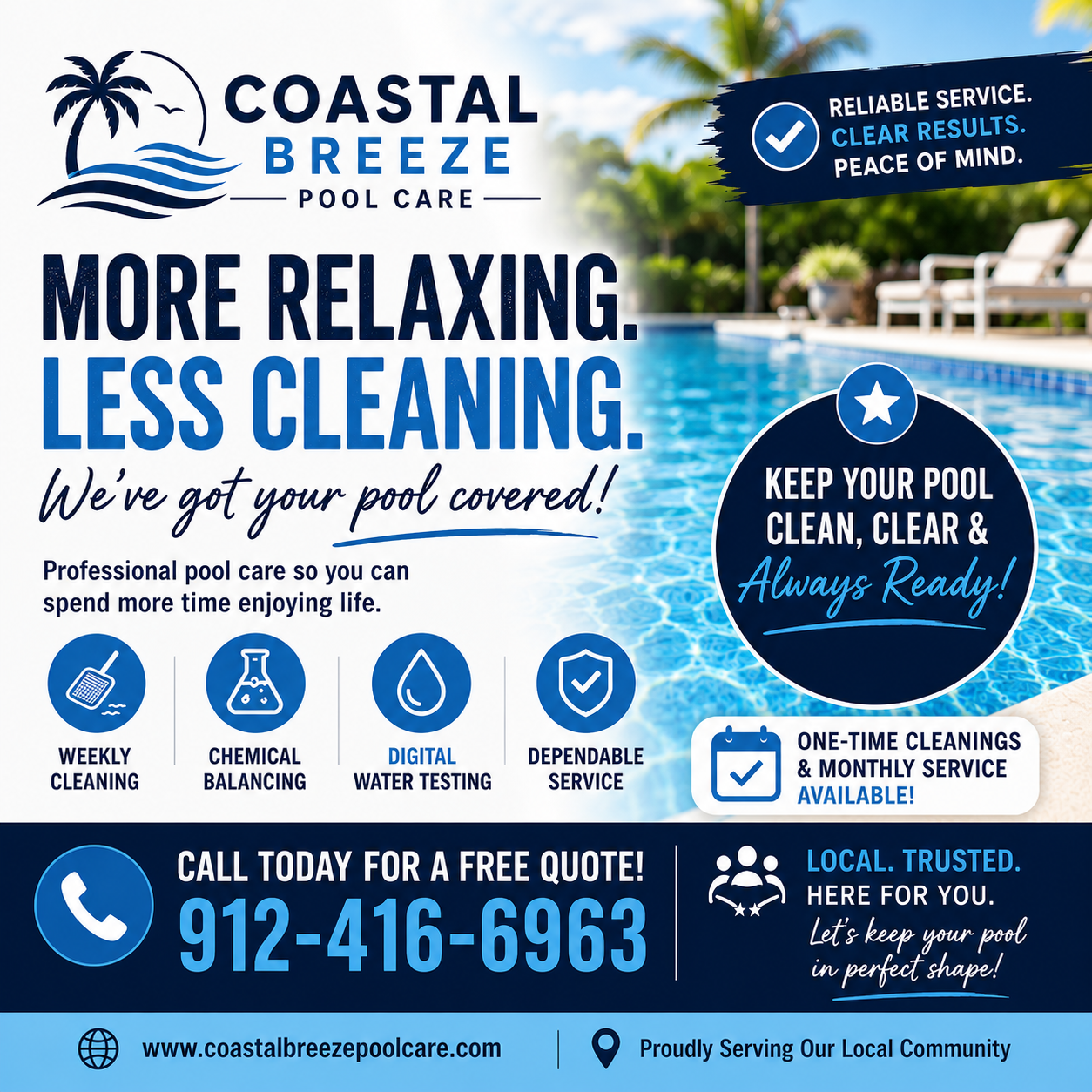 Coastal Breeze Pool Care LLC Facebook ad