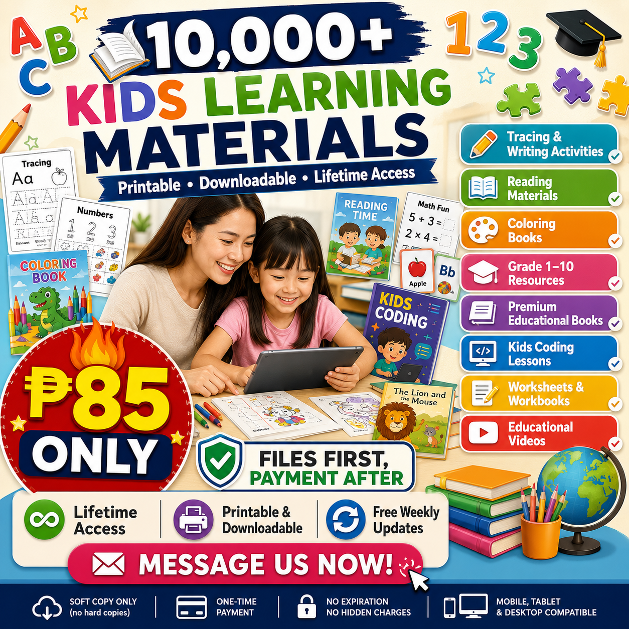 KIDS Printables Learning Materials Facebook ad