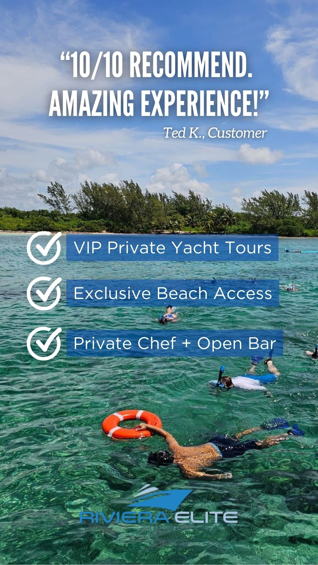 Riviera Elite Private Yacht Tours Facebook ad
