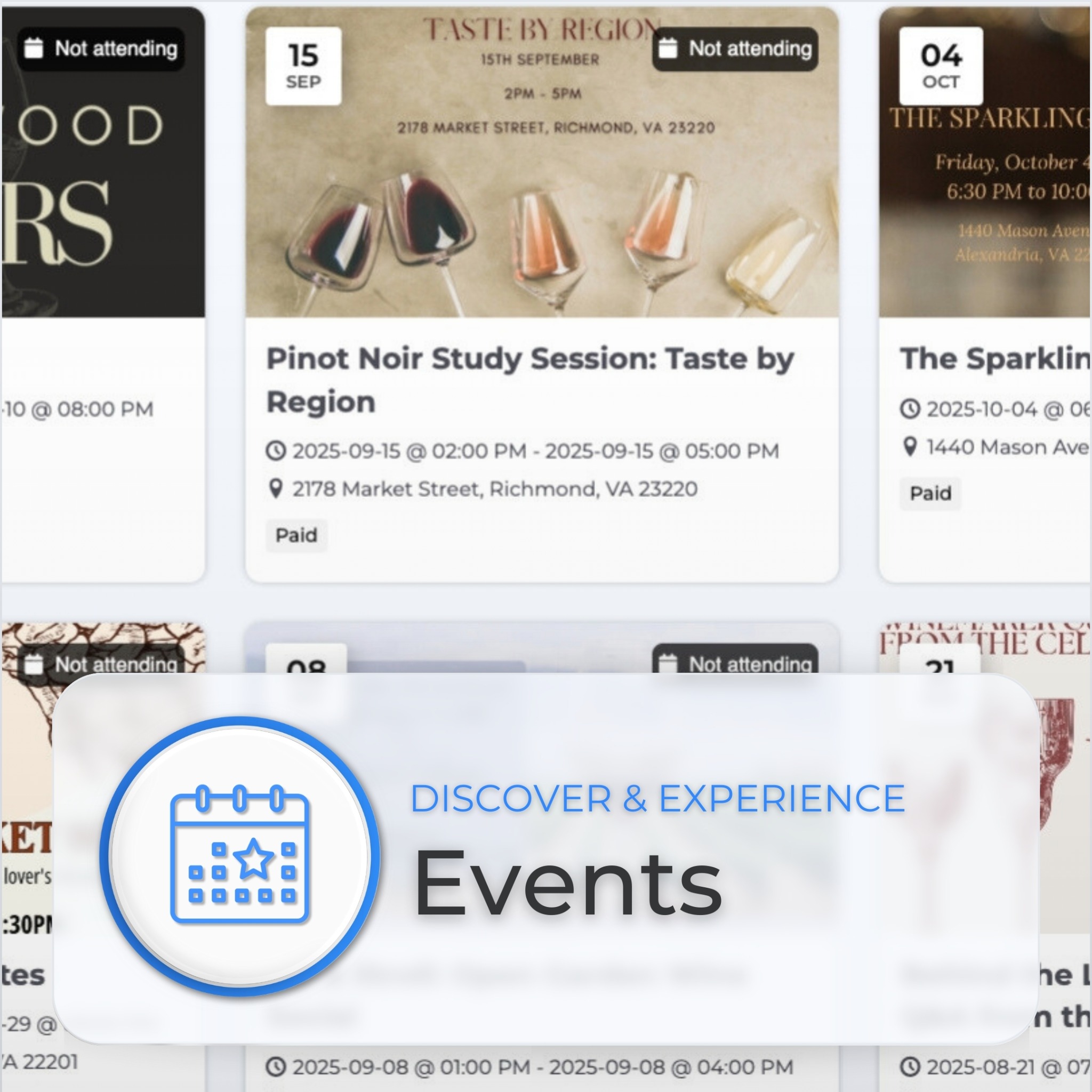My Wination Facebook ad: Everything in one wine community