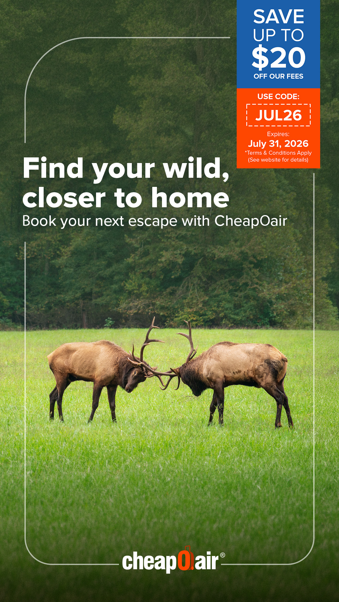 CheapOair Facebook ad