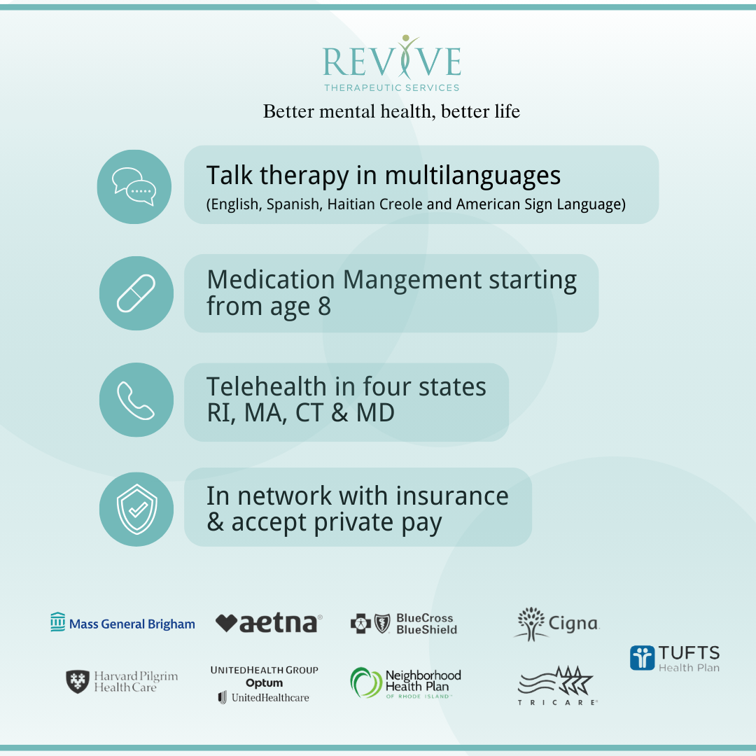 Revive Therapeutic Services Facebook ad: Get started today!