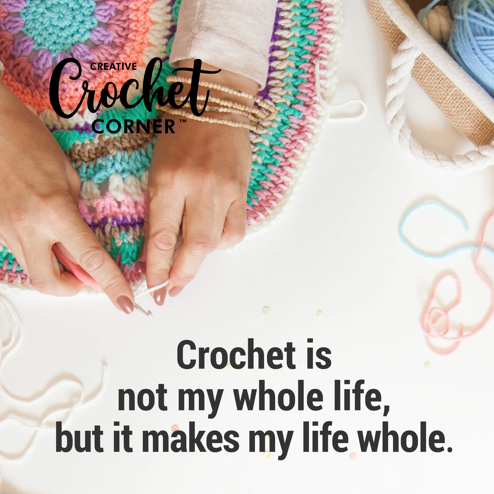 Creative Crochet Corner Facebook ad