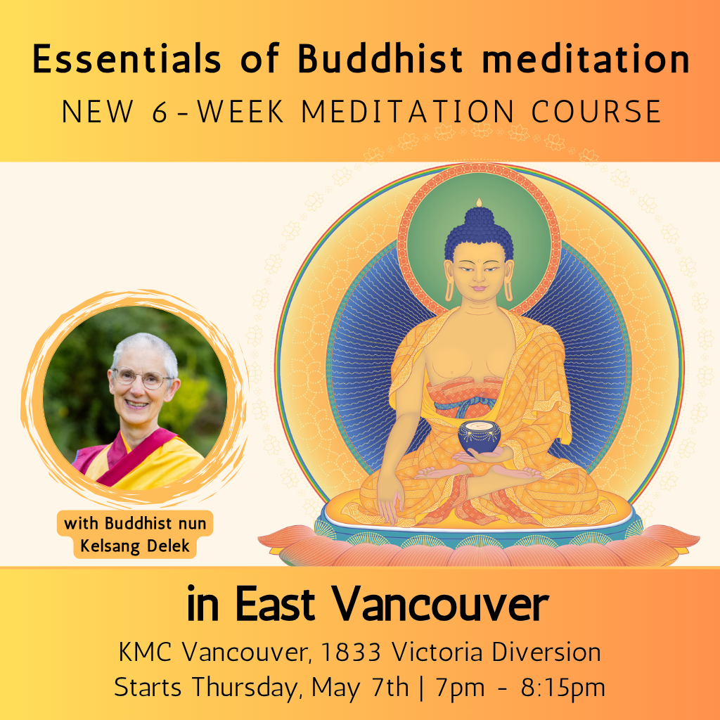 Kadampa Meditation Centre Vancouver Facebook ad: Meditation classes in East Vancouver. Everyone welcome.