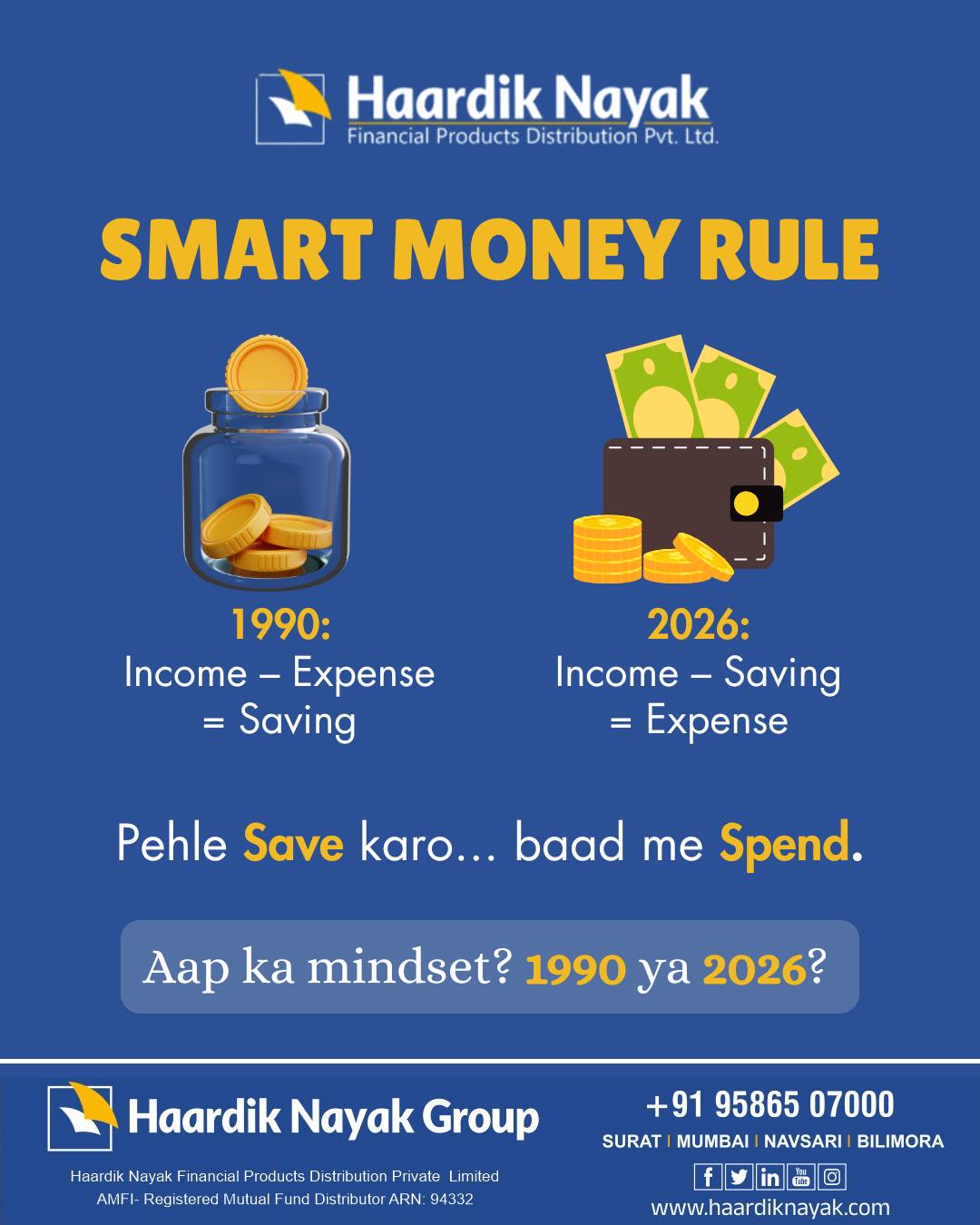 Haardik Nayak Financial Products Distribution Pvt. Ltd. Facebook ad: Are you still using a 1990s wealth formula?