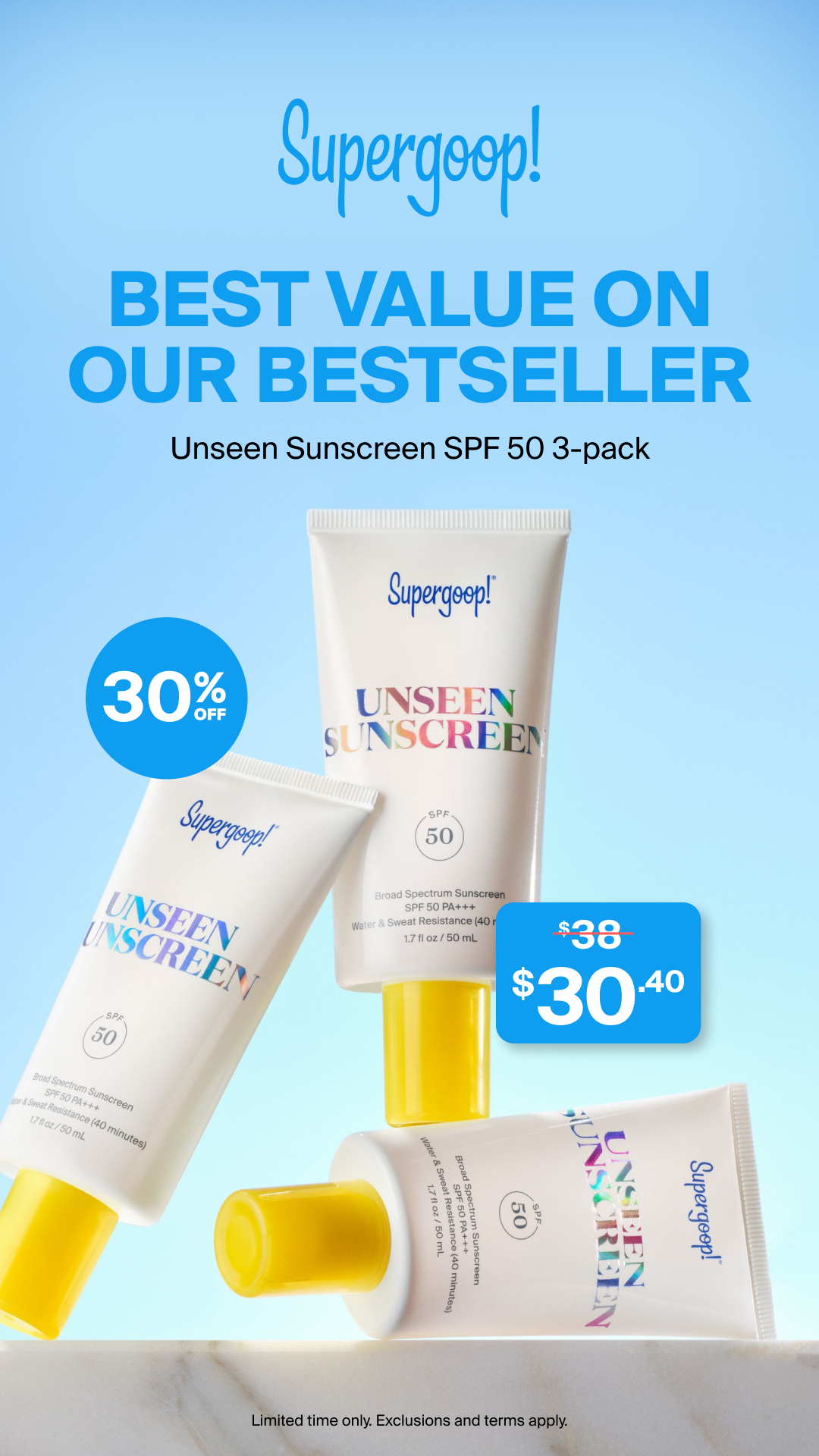 Supergoop Facebook ad