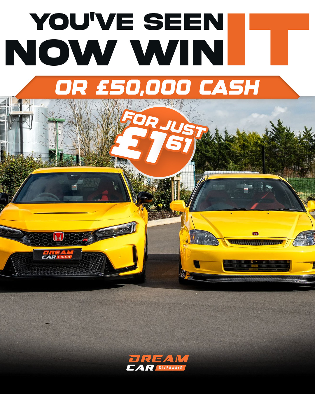 Dream Car Giveaways Facebook ad