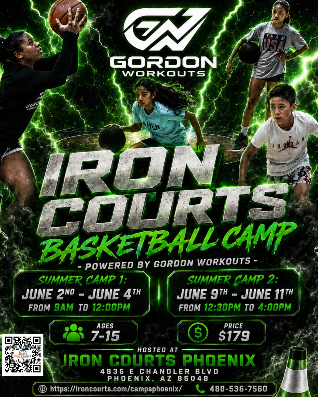 Iron Courts Facebook ad: LeagueApps Member Portal