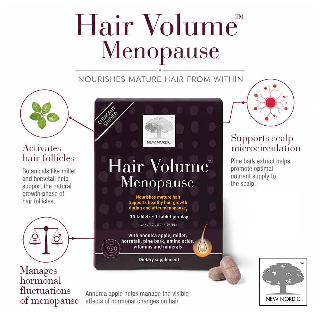 New Nordic USA Facebook ad: Nourishment for Menopausal Hair
