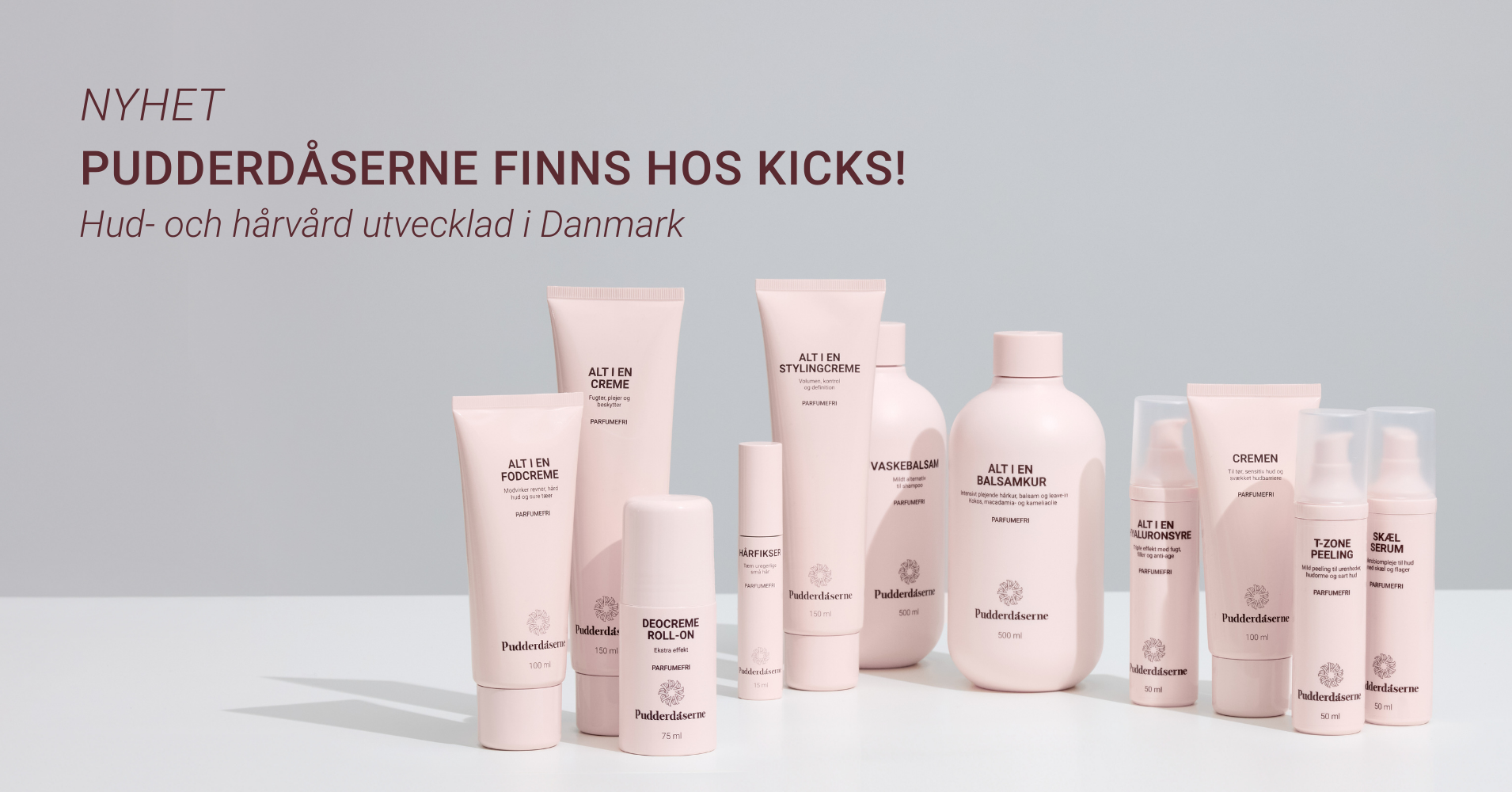 Pudderdaaserne Skincare Facebook ad from Jan 11, 2026