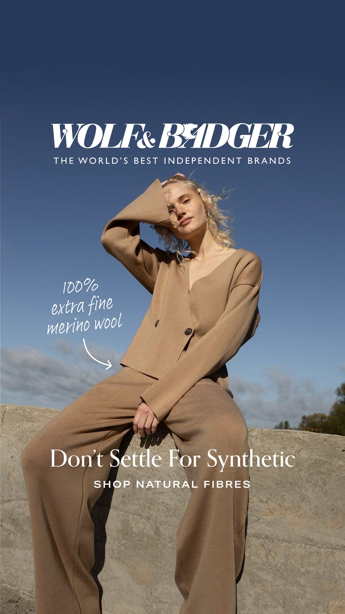 Wolf & Badger Facebook ad