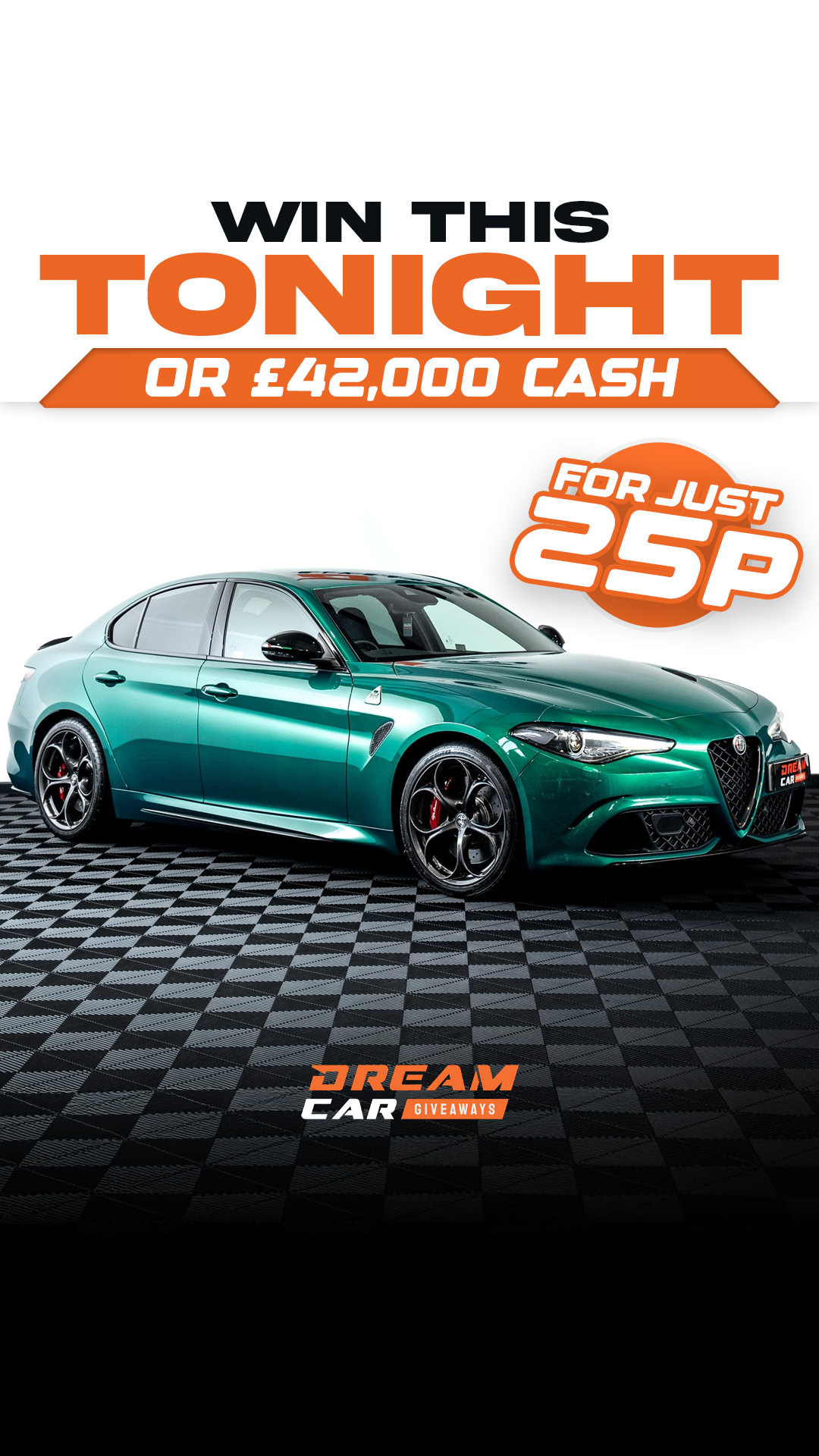 Dream Car Giveaways Facebook ad