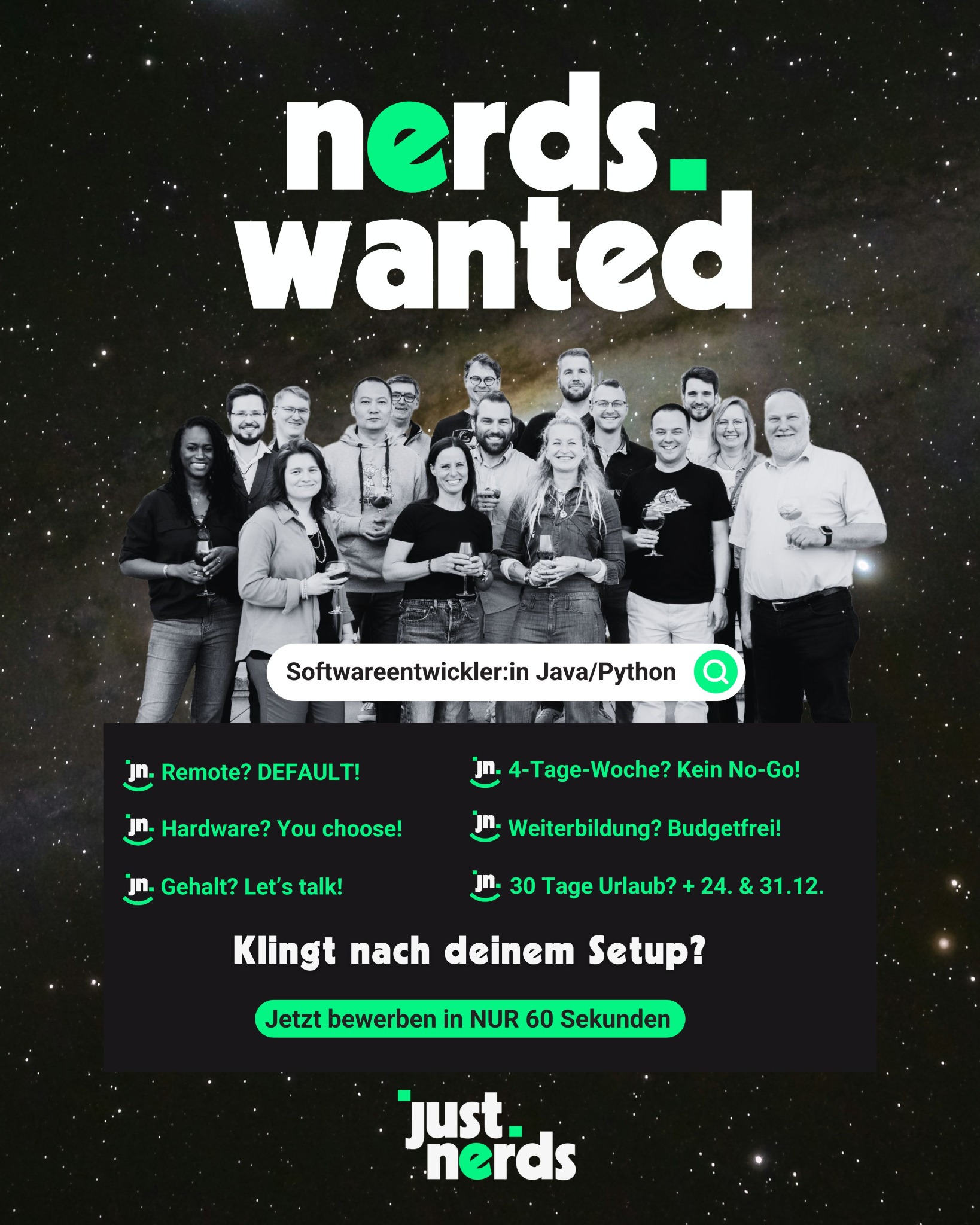 Just.nerds GmbH & Co. KG Facebook ad from Feb 18, 2026