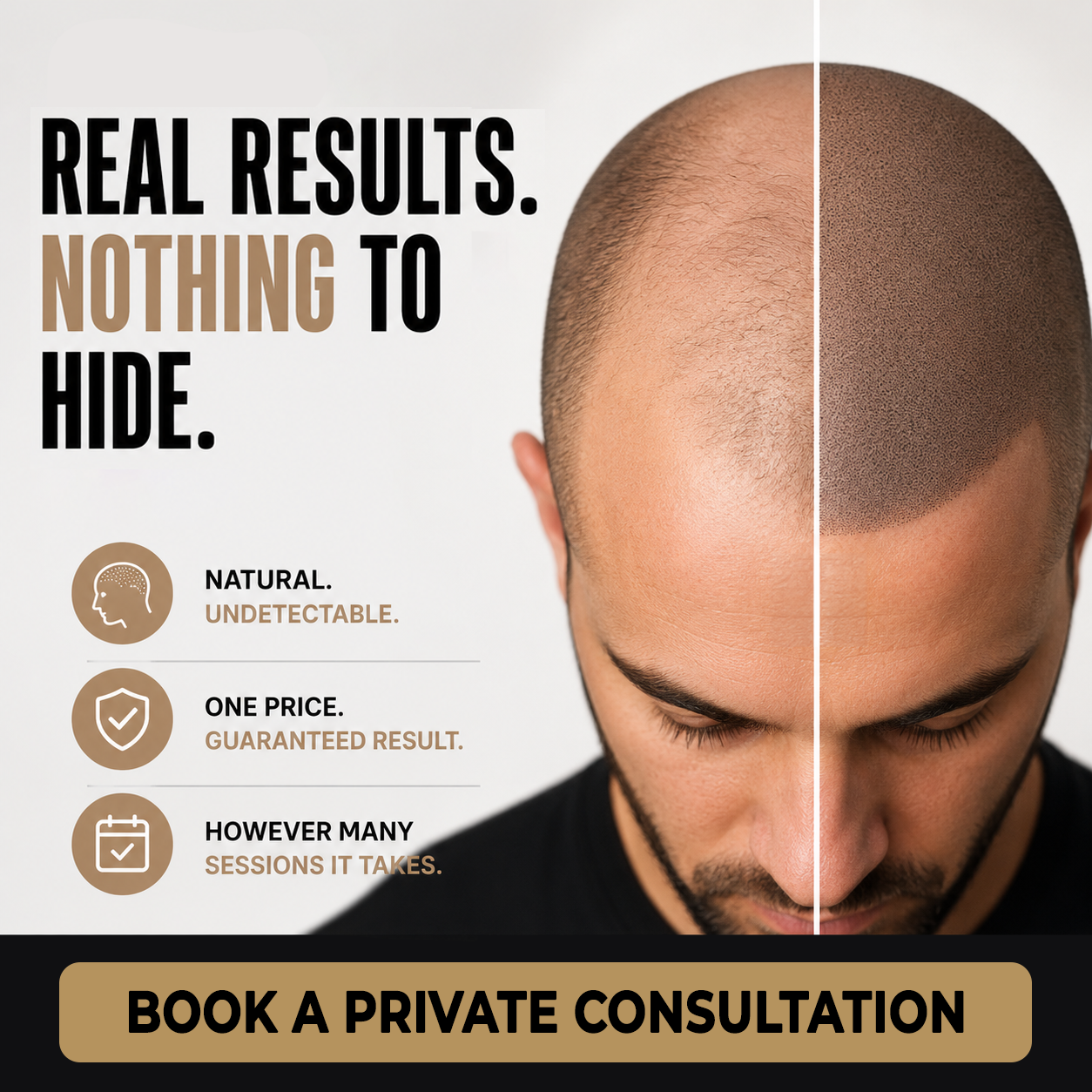 Scalp Artist International Facebook ad: Boost your confidence