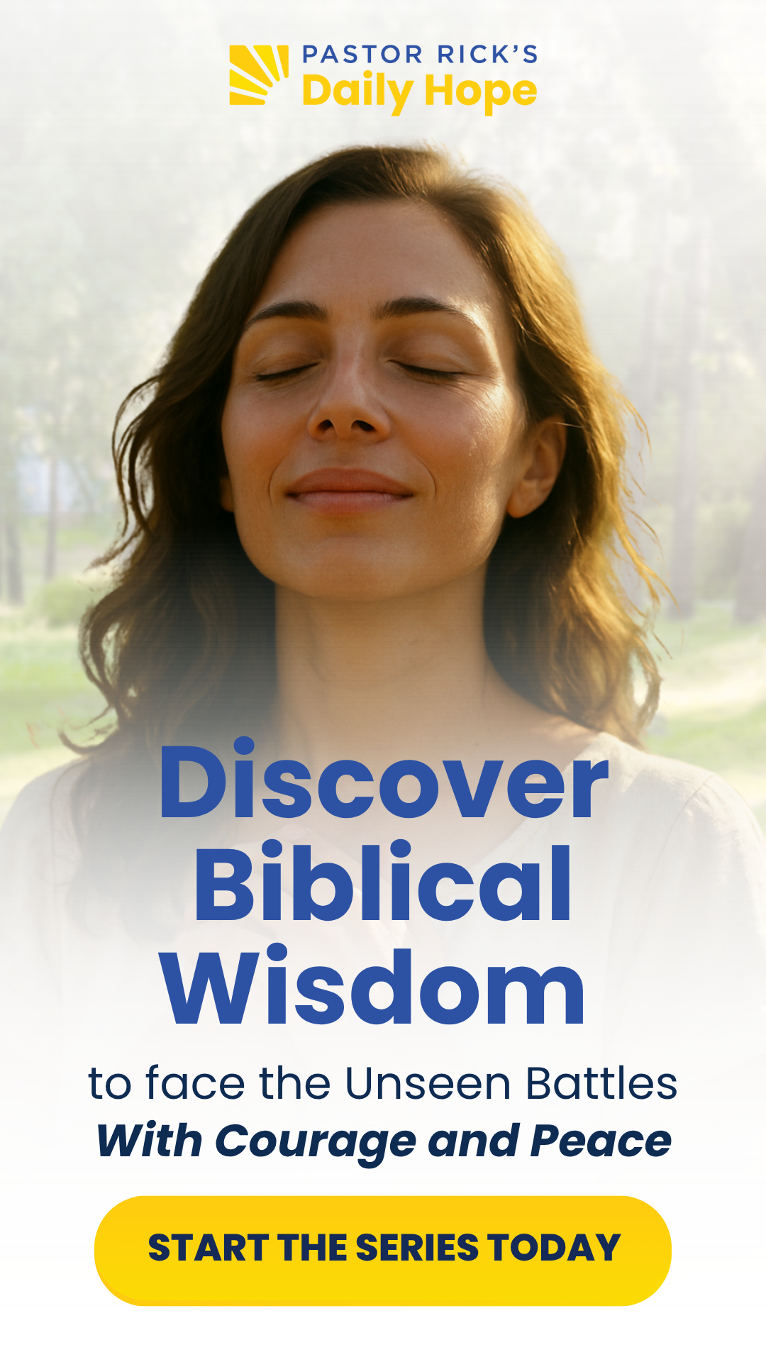 Pastor Rick Warren Facebook ad