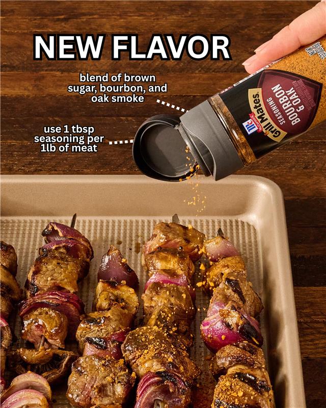 McCormick Grill Mates Facebook ad: NEW Grill Mates Bourbon & Oak Seasoning