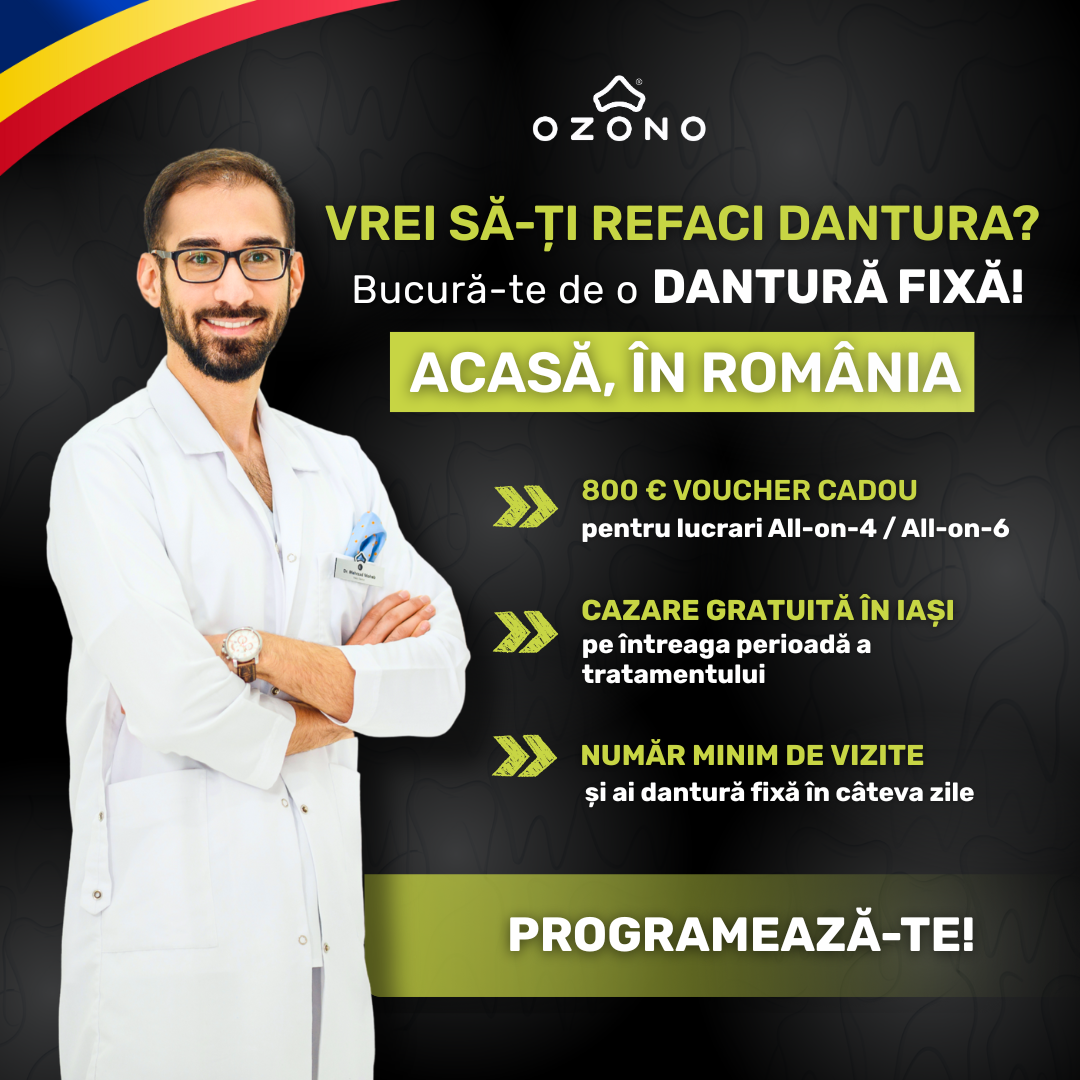 OZONO Facebook ad: Dinți ficși la tine acasă in Iași