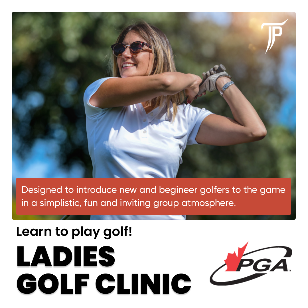 TOUR Performance Golf Academy Facebook ad: Sign Up To Our Ladies-Only Golf Clinic Today!