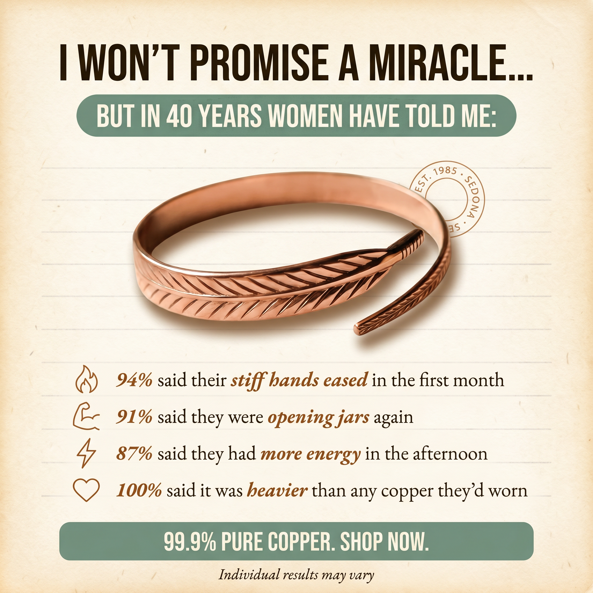 Vera’s Copper Facebook ad