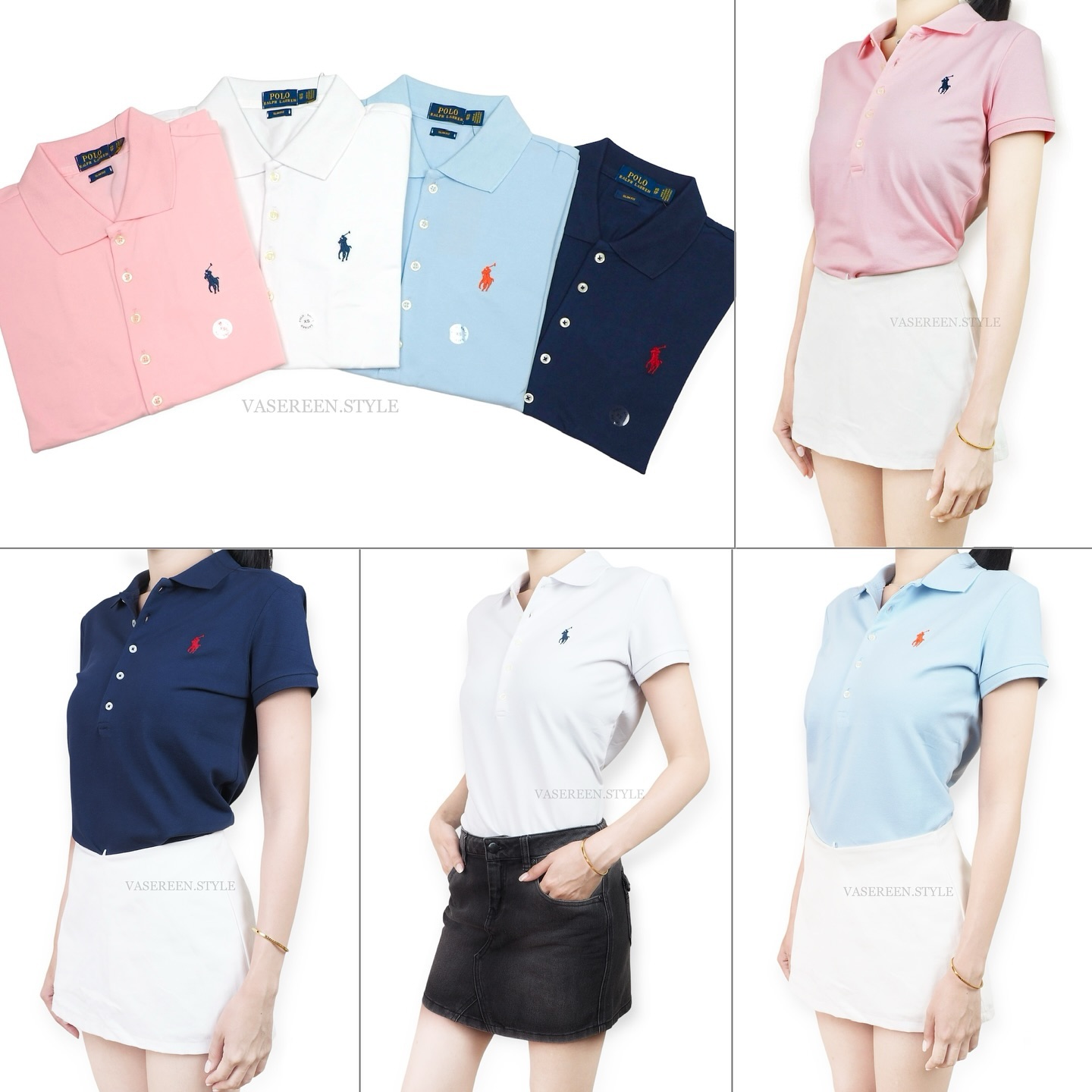 vasereen.style Facebook ad: (NEW IN) คอโปโล ม้าเล็ก รุ่นกระดุม 5 เม็ด