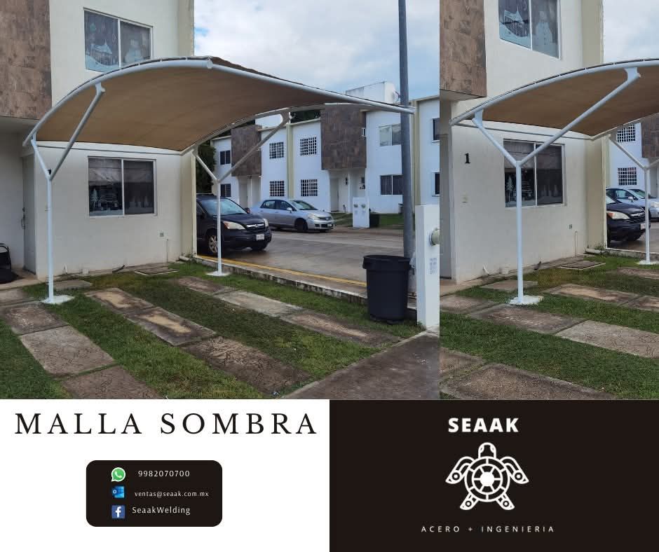 Seaak Outdoor Facebook ad: Antes: Terraza vacía, calor insoportable, carro bajo el…