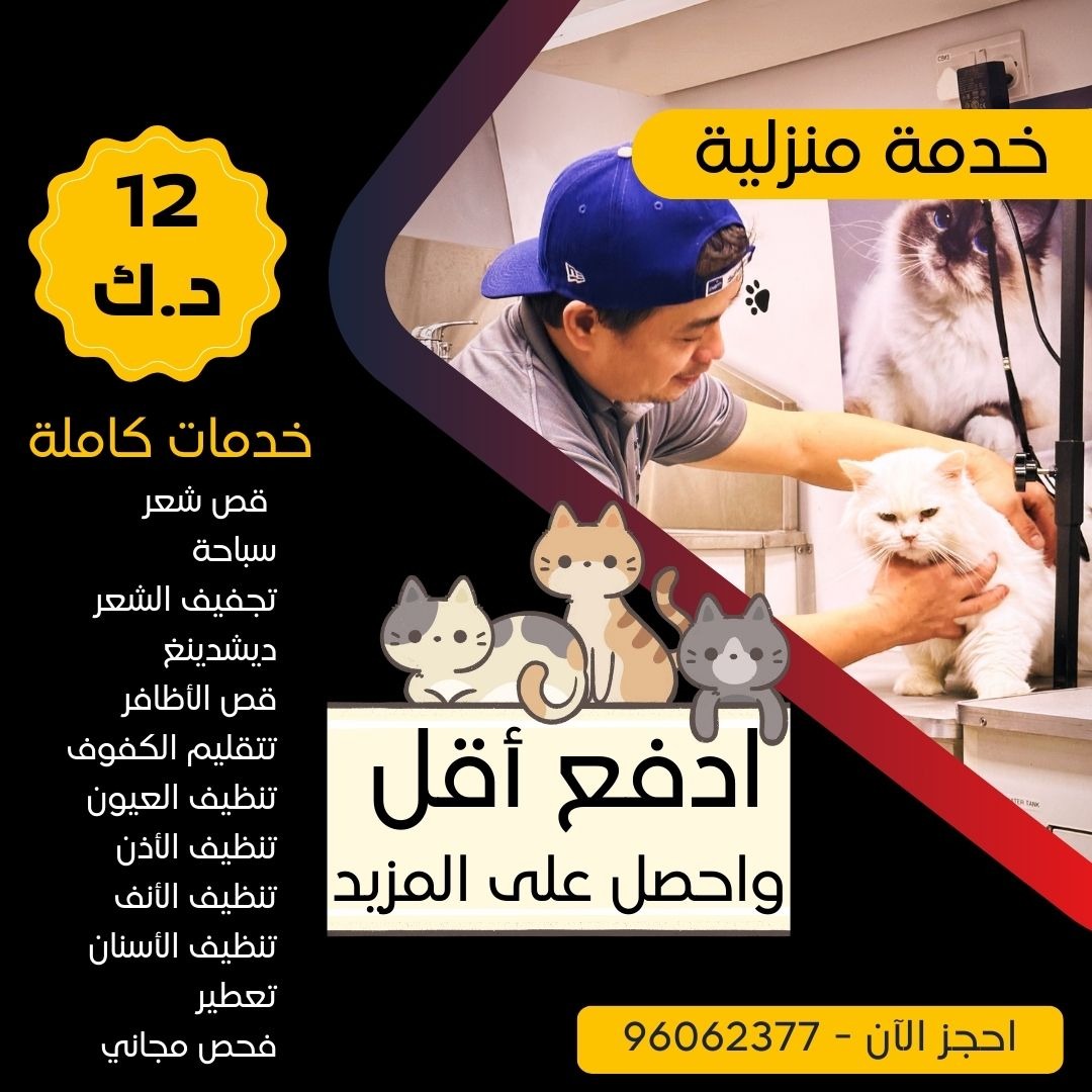 VIP Pet Grooming and Store Facebook ad: خدمة منزلية عالية الجودة - أفضل الأسعار