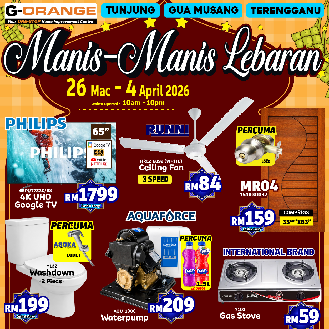 G-Orange Mall Facebook ad: MANIS-MANIS LEBARAN