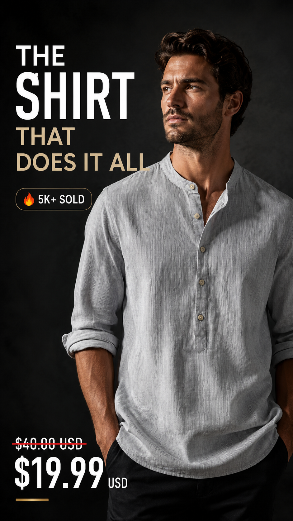 Comfy Shirts For Men Facebook ad