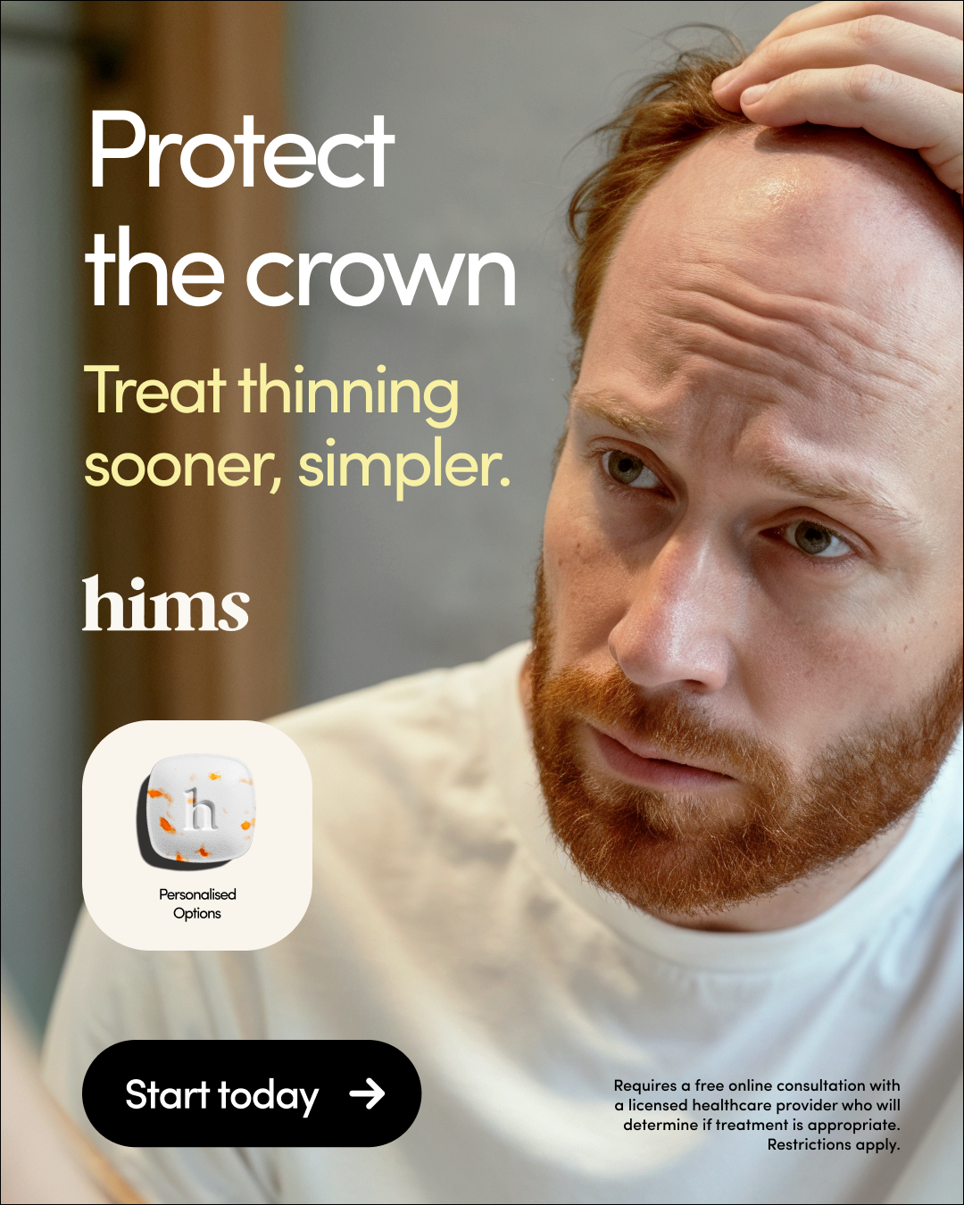 hims Facebook ad