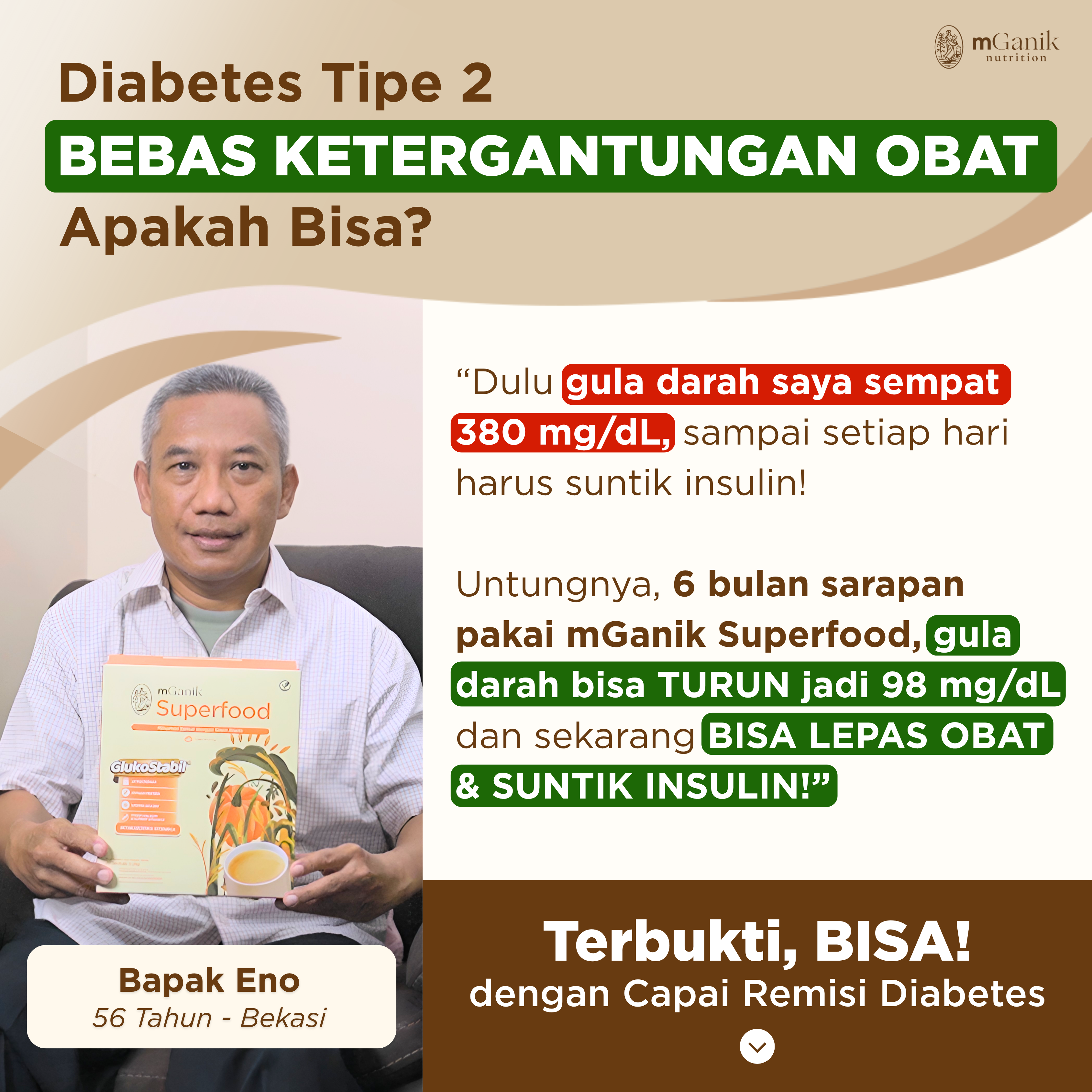 mGanik Superfood Cerita Sukses Facebook ad