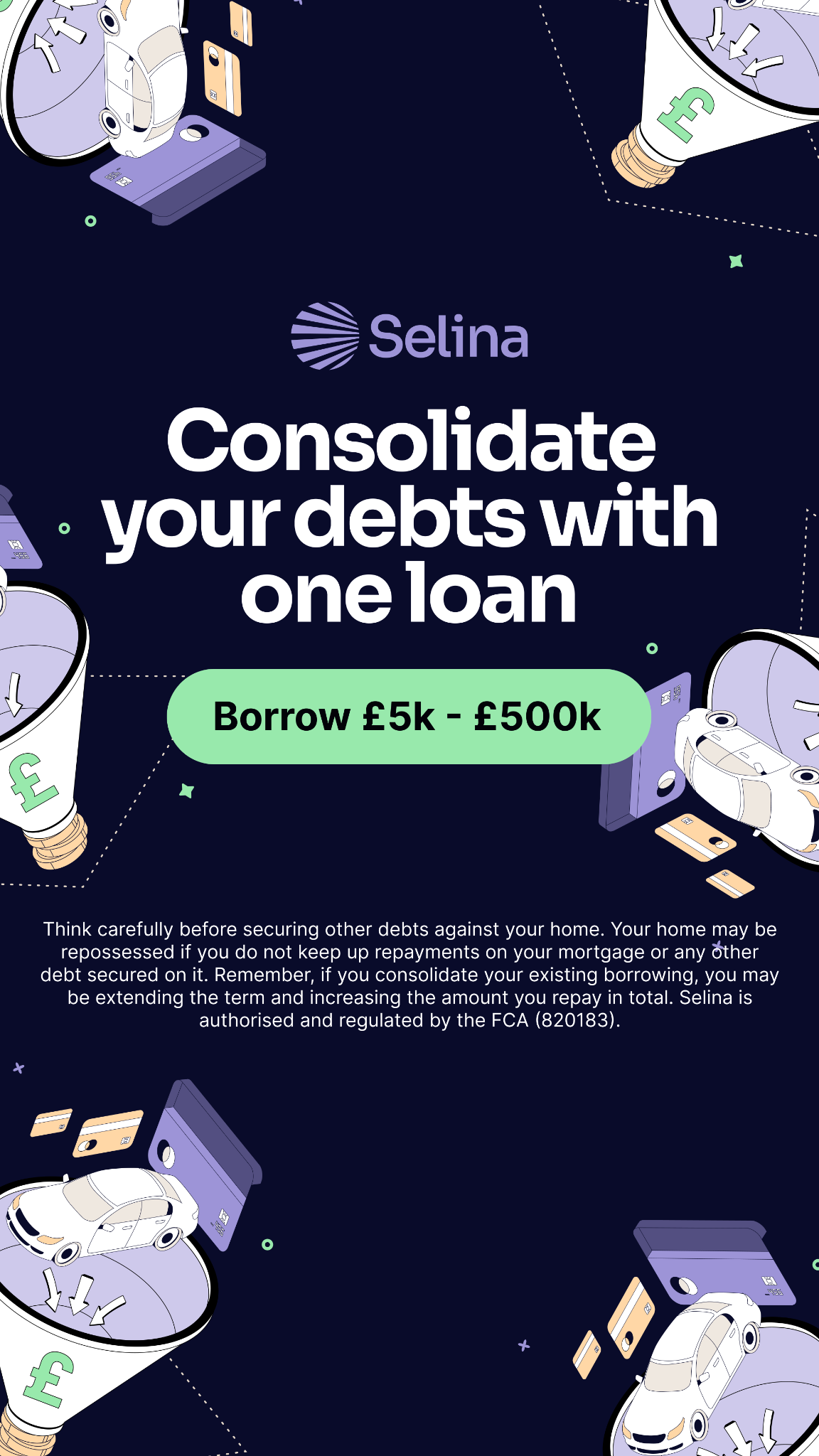 Selina Finance Facebook ad from May 27, 2026