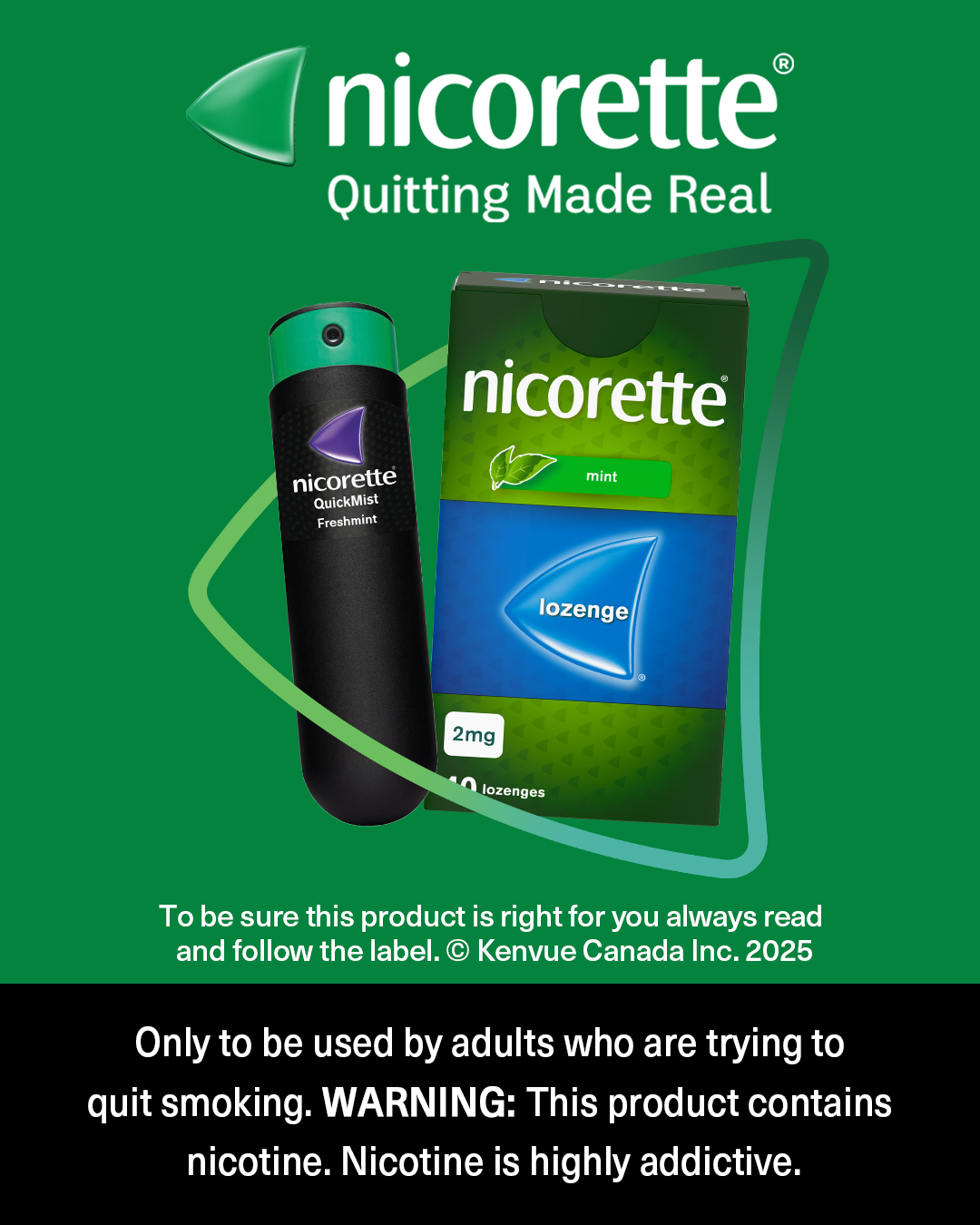 Nicorette Canada Facebook ad