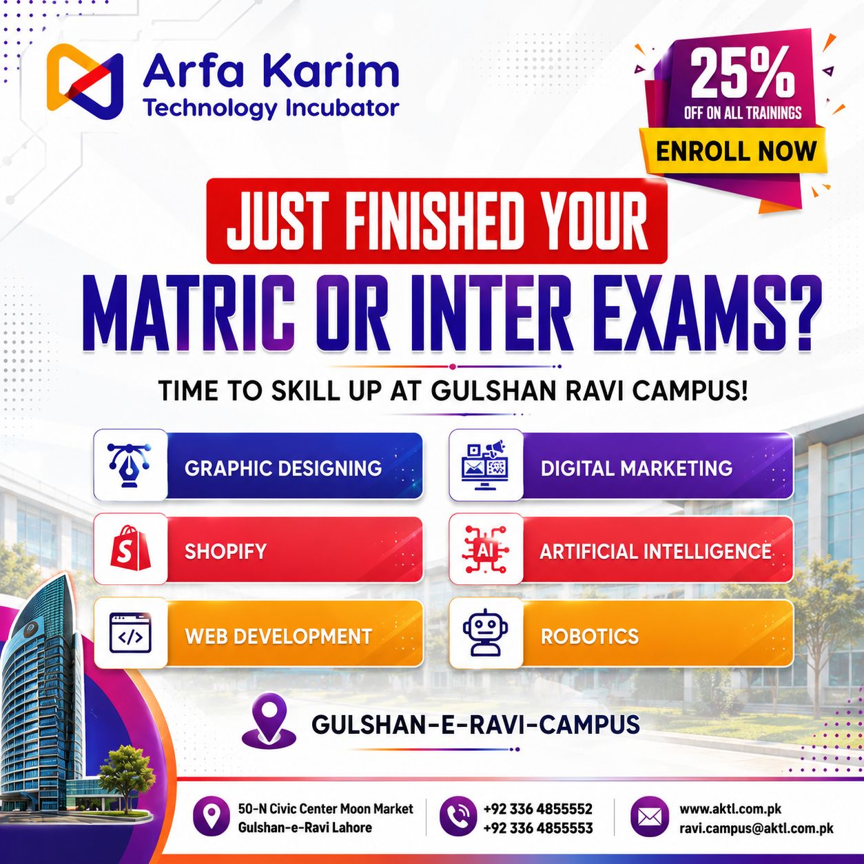 Arfa Karim Technology Incubator Facebook ad