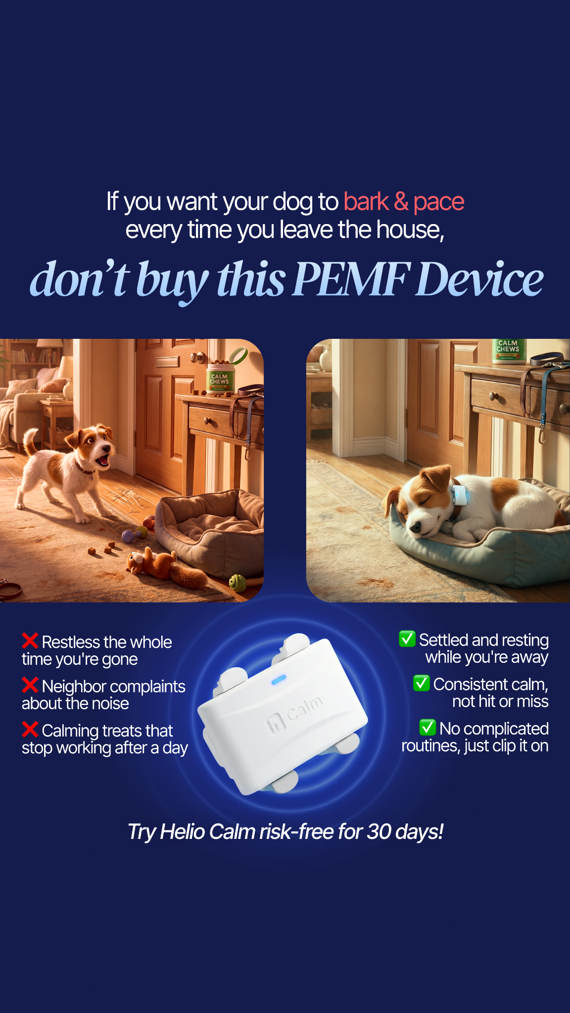 Helio Pet Facebook ad