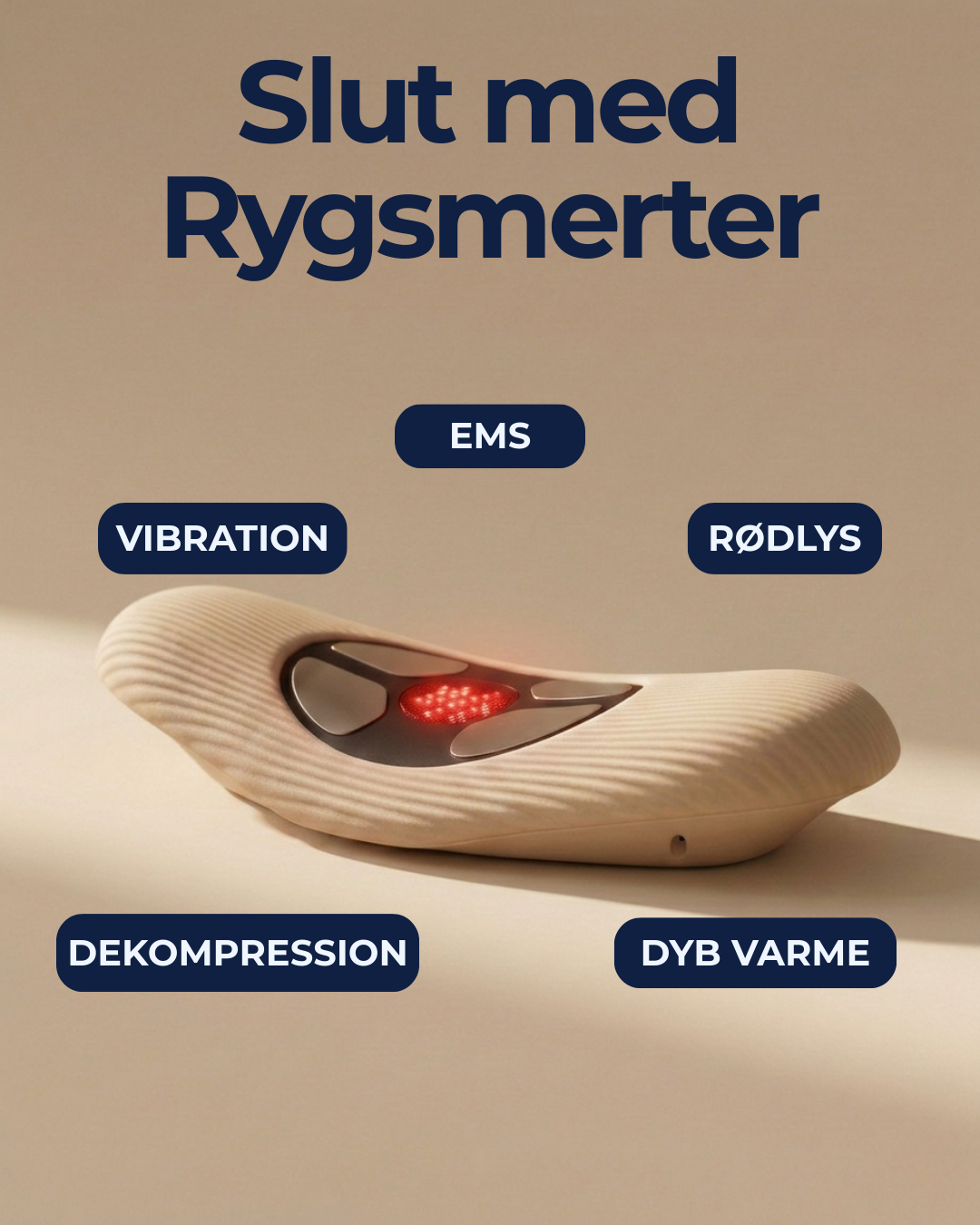 Zenoura Facebook ad: Slut med rygsmerter